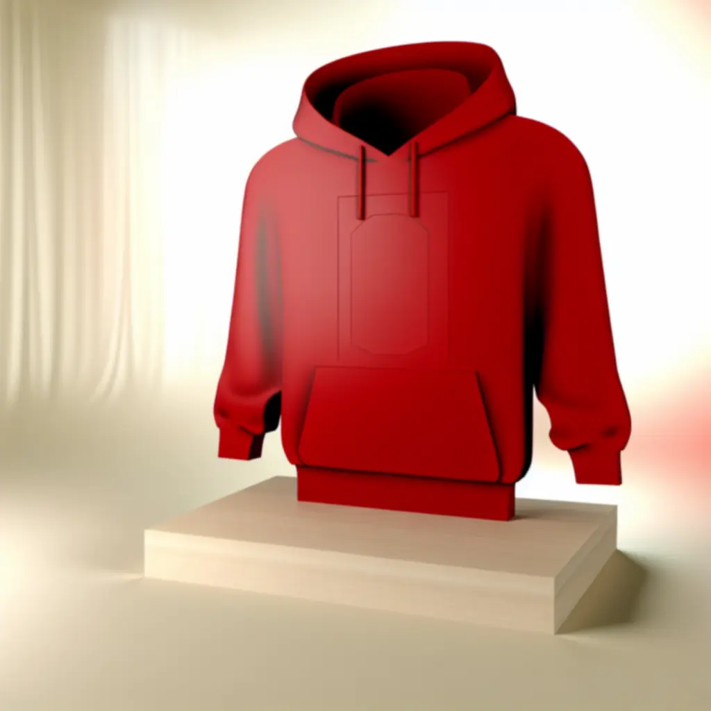 Czerwona bluza z emblemem