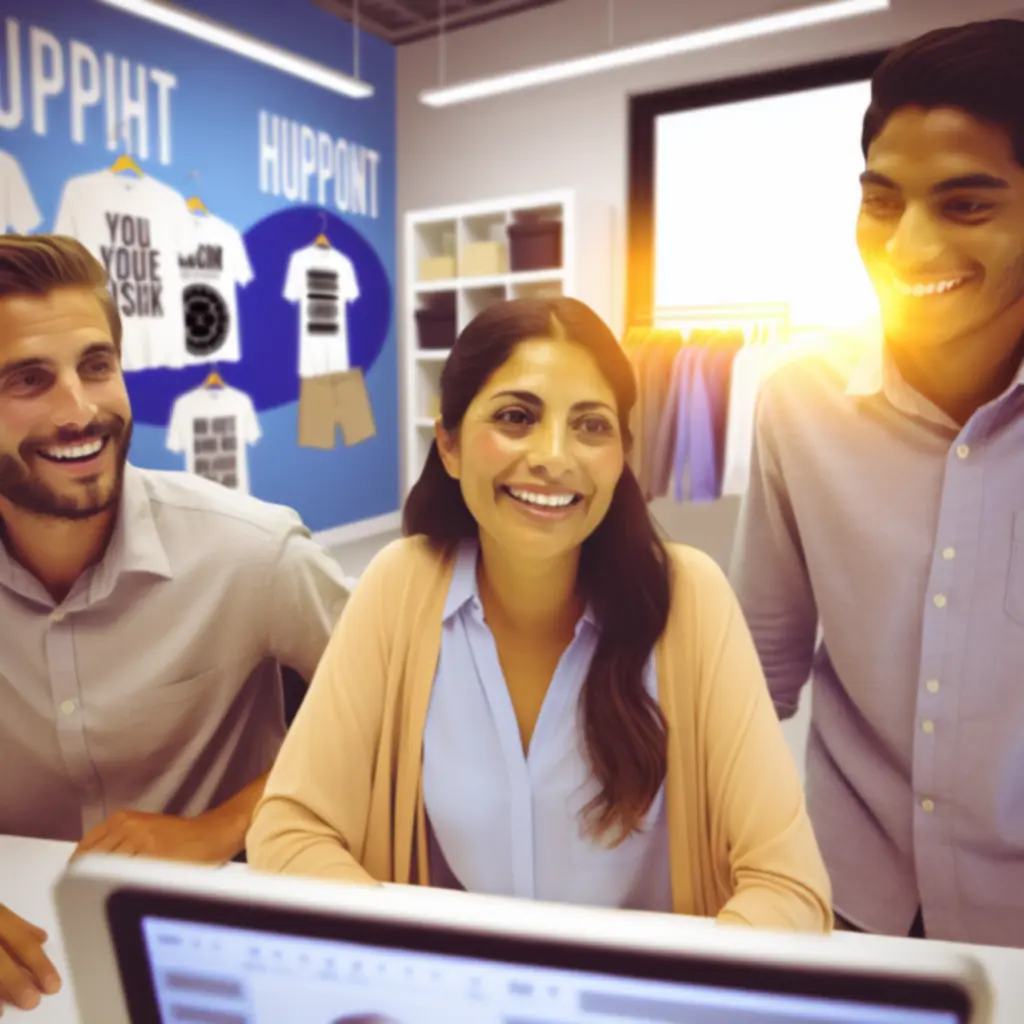 Zespół wsparcia pomagający klientowi online