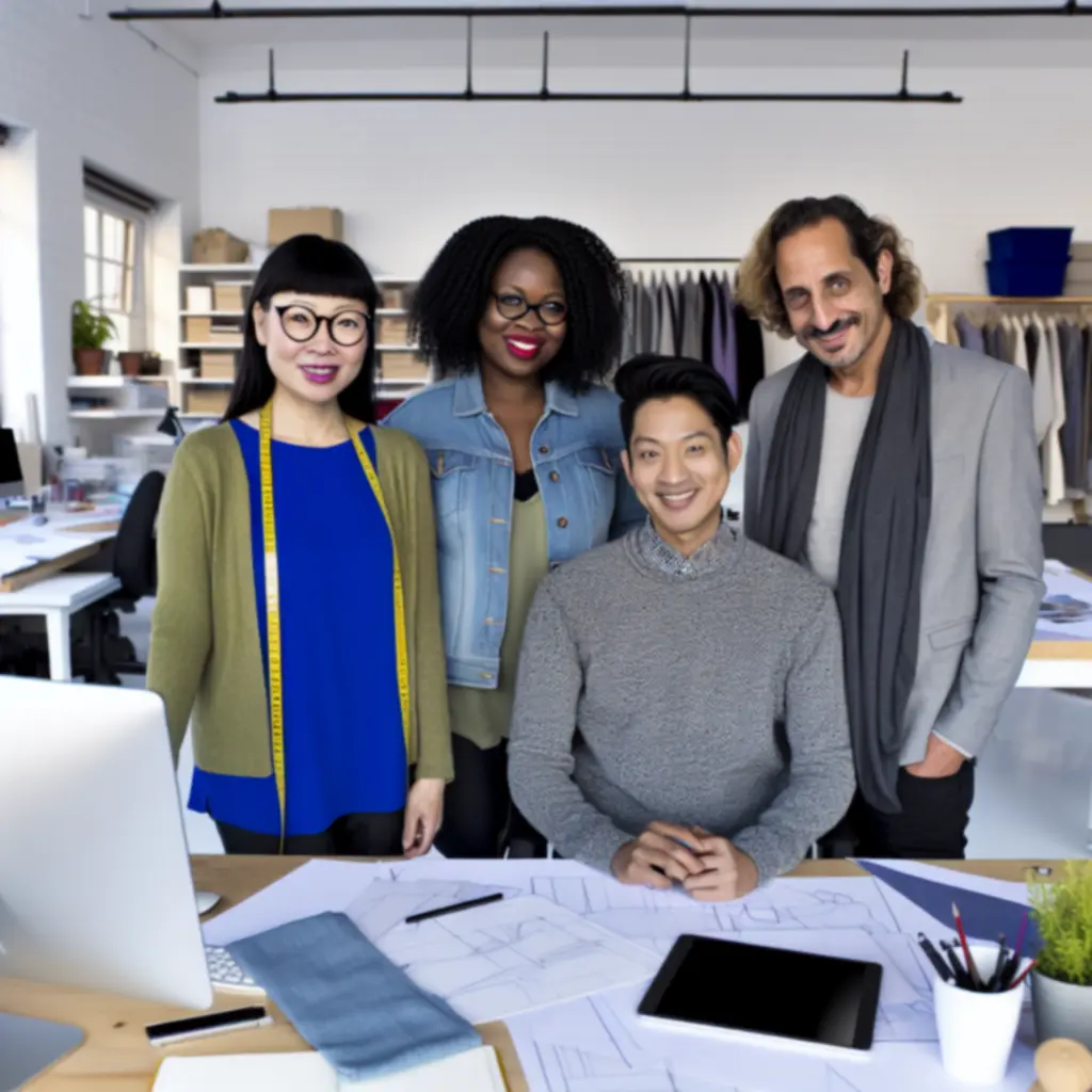 Zespół PrintShirtLab w kreatywnym studio