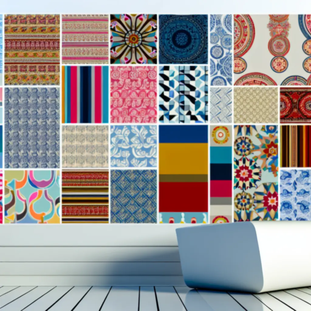 Abstrakcyjny, malarski nadruk w czerwieni i czerni